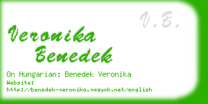 veronika benedek business card